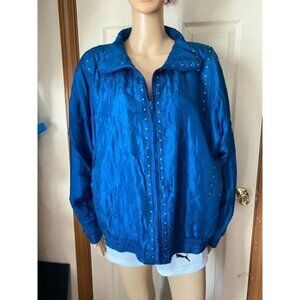 Vintage Rhoda Lynne 100% Silk Jacket Women Size M